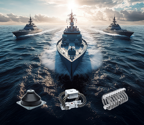 Chockdämpare för marin, militär och industri