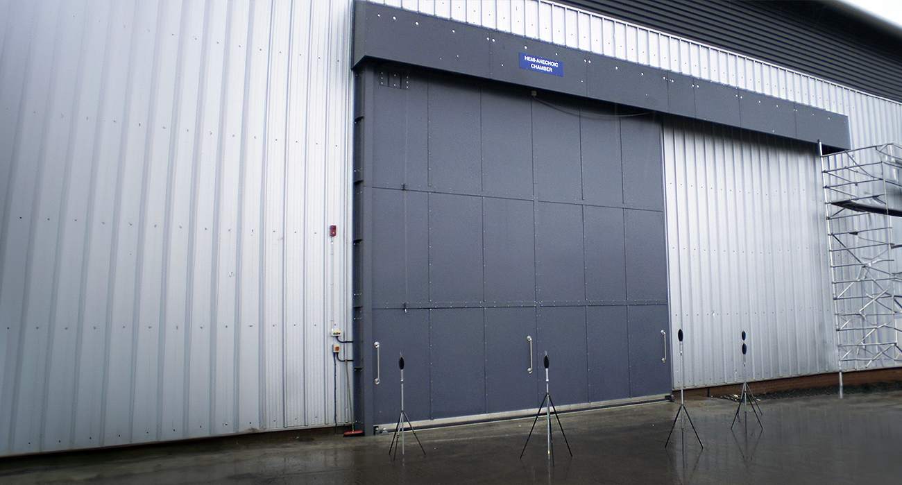 Ljudklassade skjutdörrar Hemi Anechoic Chamber