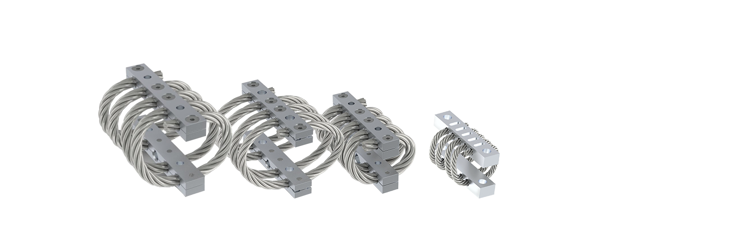 Stöt och vibrationsdämpare av typen Half-Helical